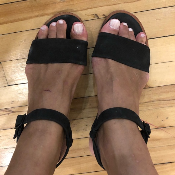 COS black short heel sandals 8/39 - Picture 2 of 5